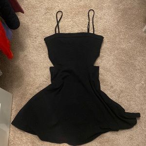 Black Cut-out S Hollister Skater Dress